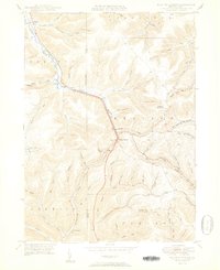 Keating Summit 1950 topographic map thumbnail