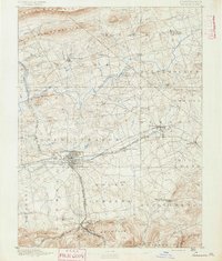 Lebanon 1891 topographic map thumbnail