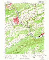 Lehighton 1960 topographic map thumbnail