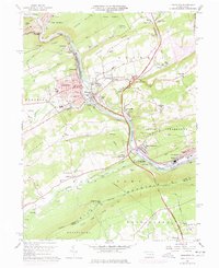 Lehighton 1960 topographic map thumbnail