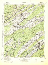 Lewistown 1943 topographic map thumbnail