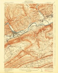 Lock Haven 1923 topographic map thumbnail