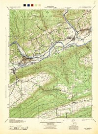 Lock Haven 1944 topographic map thumbnail