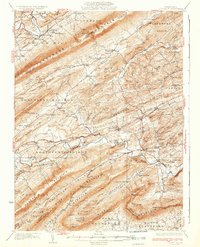 Loysville 1933 topographic map thumbnail