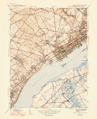 Marcus Hook 1948 topographic map preview