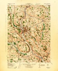 Meadville 1943 topographic map thumbnail
