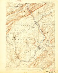 Delaware Water Gap 1893 topographic map thumbnail