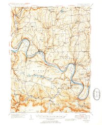 Meshoppen 1945 topographic map preview