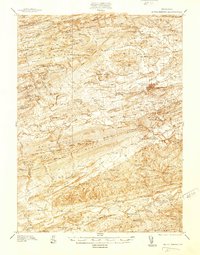 Mifflinburg 1938 topographic map thumbnail