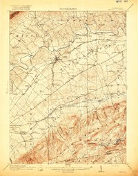 Newville 1919 topographic map thumbnail