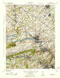 Norristown 1943 topographic map thumbnail