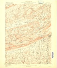 Wind Gap 1916 topographic map thumbnail