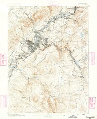 Scranton 1891 topographic map thumbnail