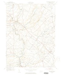 Perkiomenville 1953 topographic map thumbnail