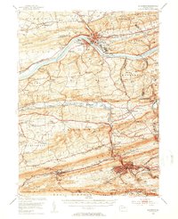 Shamokin 1952 topographic map thumbnail