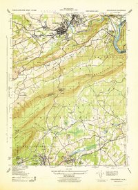 Stroudsburg 1943 topographic map thumbnail