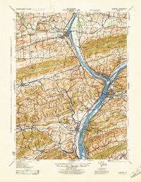 Sunbury 1943 topographic map thumbnail