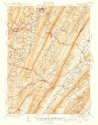 Orbisonia 1940 topographic map thumbnail