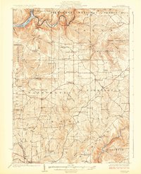 Tionesta 1924 topographic map thumbnail