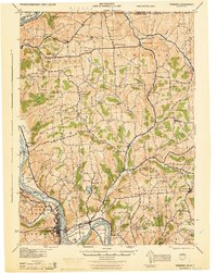 Towanda 1943 topographic map thumbnail