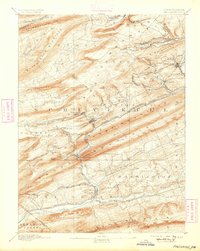 Pine Grove 1892 topographic map thumbnail