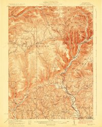Trout Run 1923 topographic map thumbnail