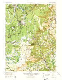 Pocono 1943 topographic map thumbnail