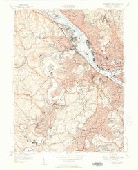 Pittsburgh West 1951 topographic map thumbnail