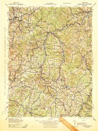 Punxsutawney 1943 topographic map thumbnail