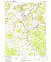 Riegelsville 1956 topographic map thumbnail