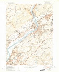 Pittston 1949 topographic map preview
