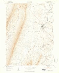 Mercersburg 1943 topographic map thumbnail