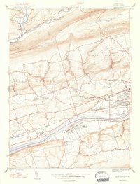 Mifflinville 1947 topographic map thumbnail