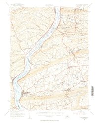 Millersburg 1953 topographic map thumbnail