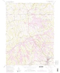Burgettstown 1954 topographic map thumbnail