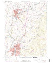 Connellsville 1964 topographic map thumbnail