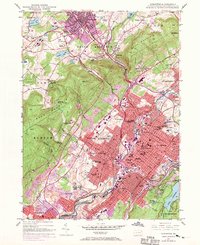 Scranton 1947 topographic map thumbnail