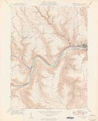 Renovo West 1949 topographic map thumbnail