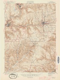 Ridgway 1944 topographic map thumbnail