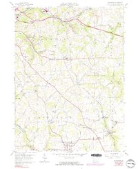 Saxonburg 1958 topographic map preview