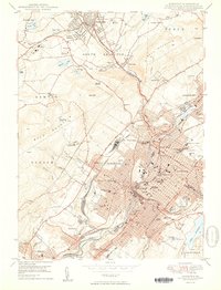 Scranton 1950 topographic map thumbnail