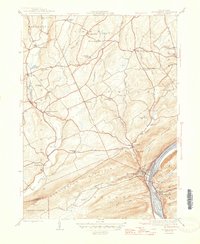 Shickshinny 1946 topographic map preview