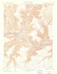 Sinnemahoning 1947 topographic map thumbnail
