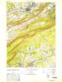 Stroudsburg 1953 topographic map thumbnail