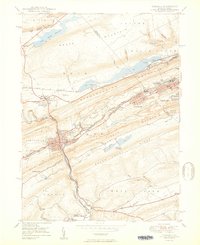 Tamaqua 1950 topographic map thumbnail