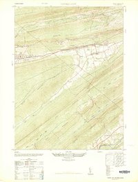 Tower City 1947 topographic map thumbnail