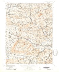 Wernersville 1943 topographic map thumbnail