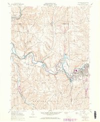 Zelienople 1958 topographic map thumbnail