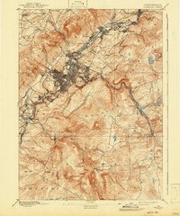 Scranton 1893 topographic map thumbnail