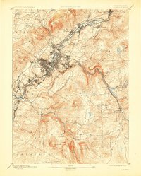 Scranton 1893 topographic map thumbnail